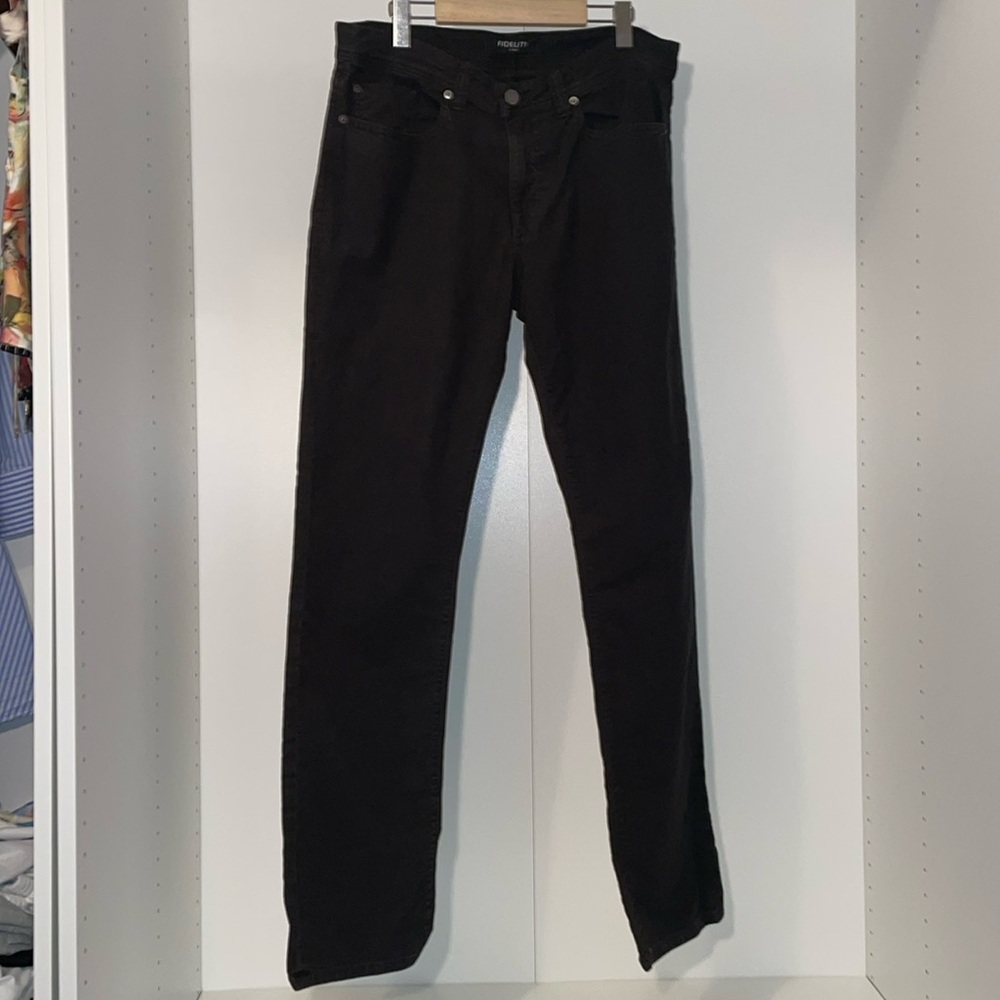 Fidelity Denim Jimmy Pants in Black